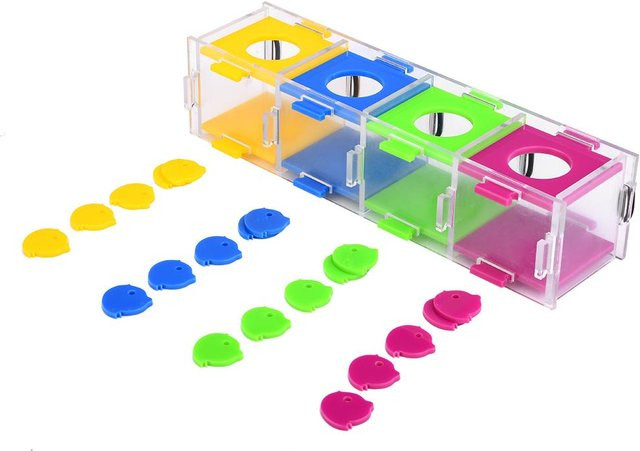 mfySpace Papageienspielzeug, interaktives Spielpuzzle, green - Bild 1