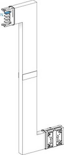 Schneider Electric KSA400DZE41F KSA Z-Element Brandschott für Kleinverteiler, 400A, hochkant, aufwärts-abwärts, weiß - Bild 1