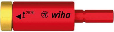 Wiha Drehmomentadapter easyTorque electric für slimBits und slimVario Halter, 4,0 Nm, Gelb-Rot - Bild 1