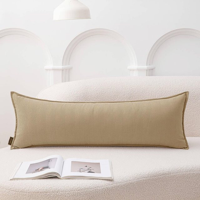 Rechteckige Kissenhülle JMG Clothing im nordischen Design, Farbe: Beige, B/H: 30 x 70 cm - Bild 1