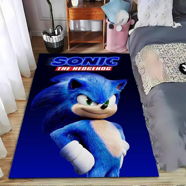 Sonic The Hedgehog Teppich von Nimbus Carpet in Blau, weich und rutschfest, B/T: 60 x 40 cm - Bild 1