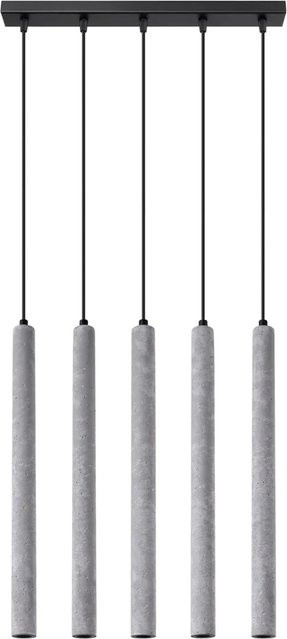 Sollux Lighting Pendelleuchte Pastelo in Grau aus Beton mit G9 Fassung - Bild 1