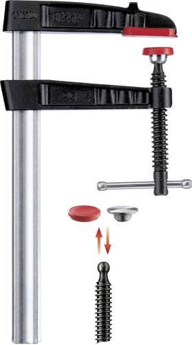 Bessey Temperguss-Schraubzwinge TG20K in Schwarz aus Stahl mit einer Spannweite von 200 mm und einer Ausladung von 100 mm - Bild 1