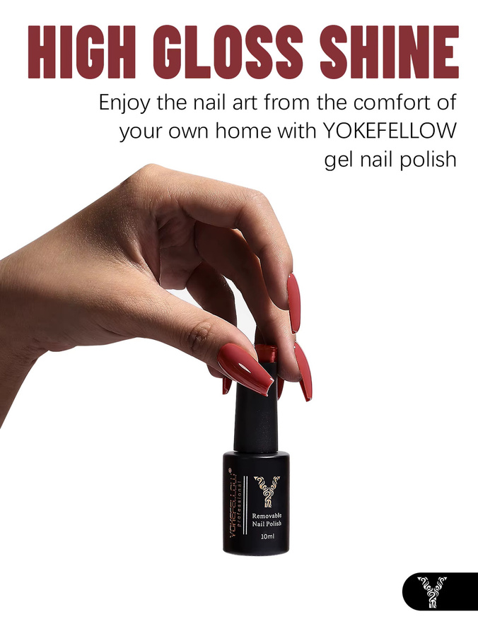 YOKEFELLOW Nagellack, Schokolade, Kaffeebraun, Glänzend - Bild 6