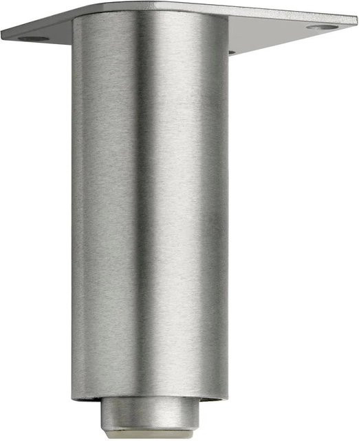 Simausrom Verstellbarer Möbelfuß aus Aluminium in Silber Gebürstet, Durchmesser: 40 mm, Länge: 120 mm - Bild 1