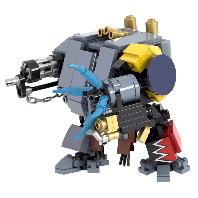 Mymocs Ideen Kampfspiel Roboter-Wölfe Himmelkrieger Mecha und Militärpanzer Landrauber, Bausteine, Set - Bild 2