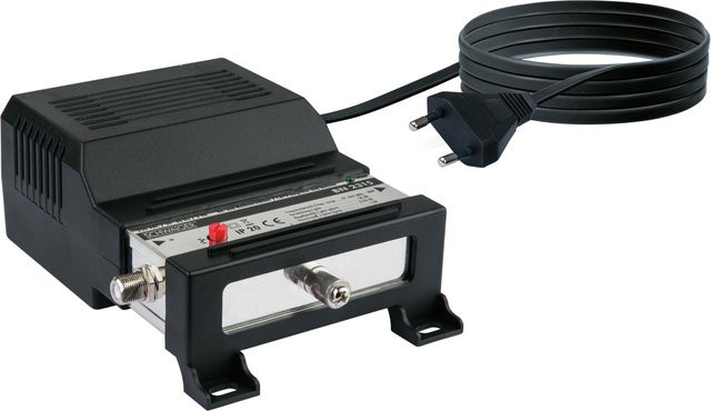 SCHWAIGER Breitbandkabel- und Nachverstärker in Schwarz mit 30 dB Verstärkung - Bild 1