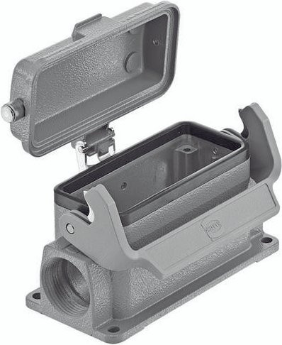 HARTING Sockelgehäuse 09 30 016 2298 in Grau aus Edelstahl - Bild 1