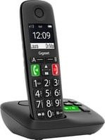 Gigaset E290A Schnurloses DECT/GAP Telefon in Schwarz mit Anrufbeantworter und großen Tasten, Hörgerätekompatibel - Bild 1