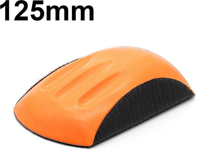 Schleifmaus-Handschleifblock für Klettverschlüsse in Orange, Breite: 12,7 cm - Bild 1