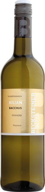 Becksteiner Winzer Bacchus Weißwein, Baden, halbtrocken, 2024, 0,75 l - Bild 1