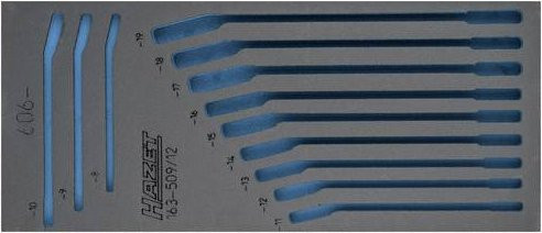 Hazet 2K-Weichschaum-Einlage 163-509L in Schwarz, B: 39,2 cm, H: 17,2 cm - Bild 1