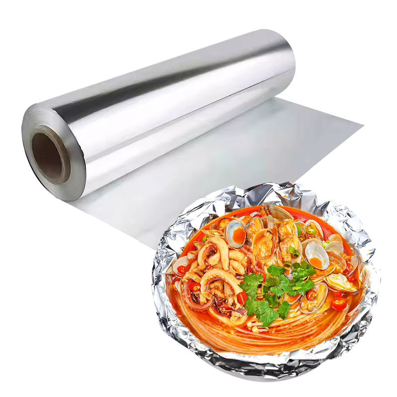 APWIKOGER Einweg-Alufolie aus Aluminium in Silber, lebensmittelecht zum Aufbewahren und Kochen, Länge: 31 cm, Breite: 4,2 cm - Bild 2