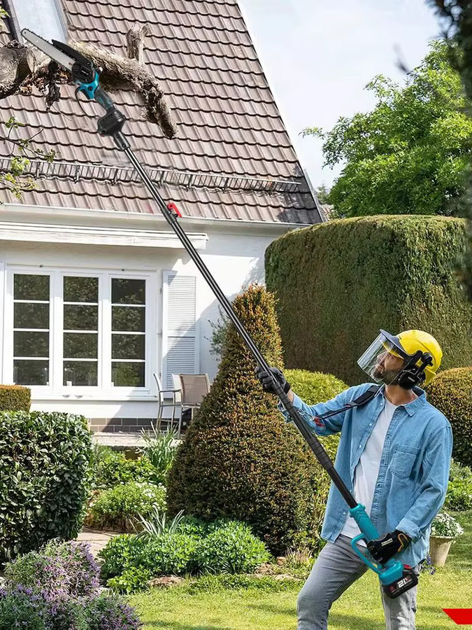 ONEVAN 3-in-1 Bürstenlose Teleskop-Elektrokettensäge und Hochastschere für Makita 18V LXT Akkus, Mehrfarbig - Bild 5