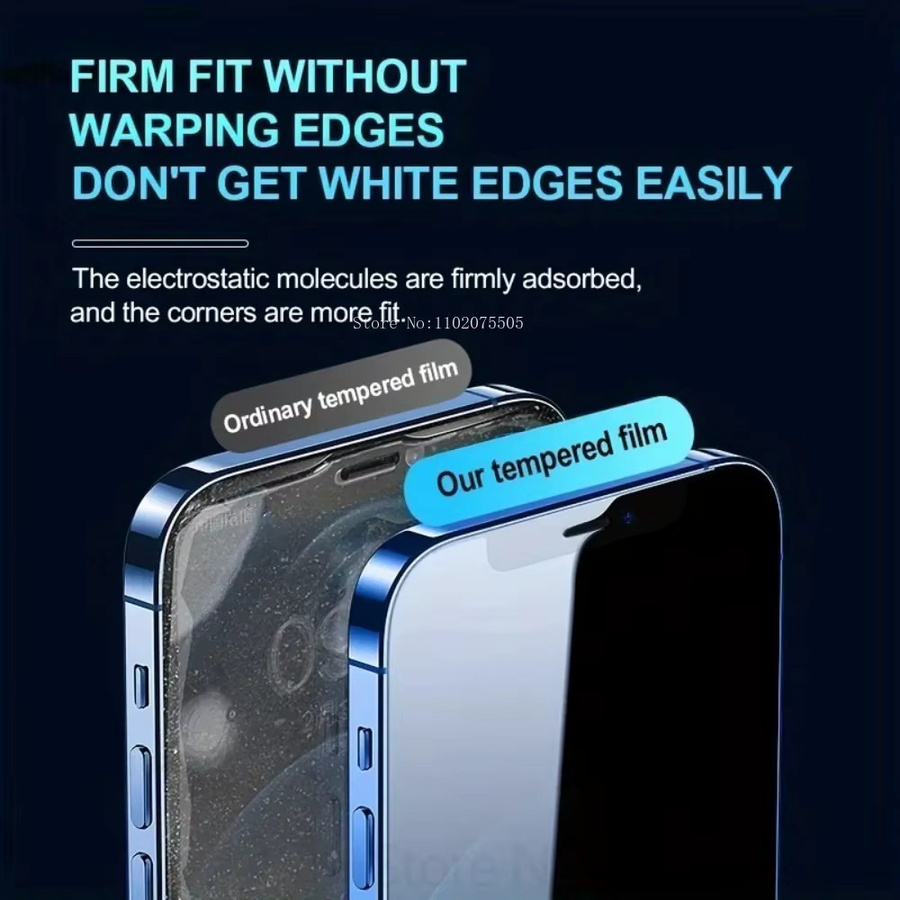 4-teiliges Schutzset für iPhone mit 2 Ultra-HD-Hartglas Displayschutzfolien mit schwarzem Rand und 2 Kameraschutzfolien in Schwarz und Transparent - Bild 3