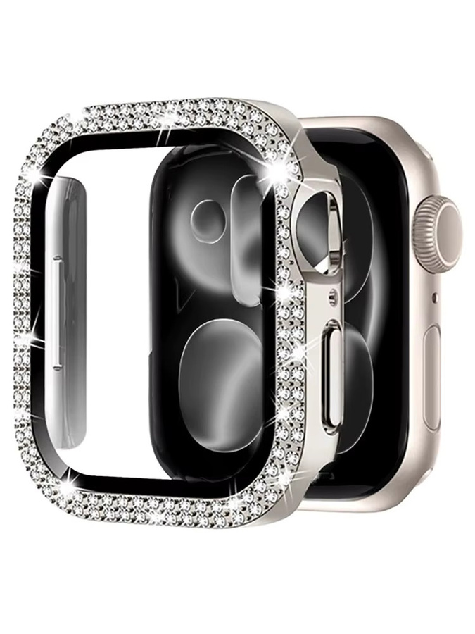 CRESTED Uhrenzubehör Bumper Protector, Diamant, Kristall, Silber, Unisex - Bild 5