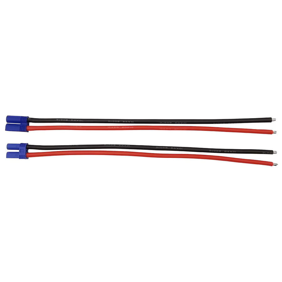 EC5 Stecker und Buchse mit 10AWG Silikonkabel für RC Batterien und Spielzeug, Länge: 10 cm, 15 cm oder 30 cm - Bild 2