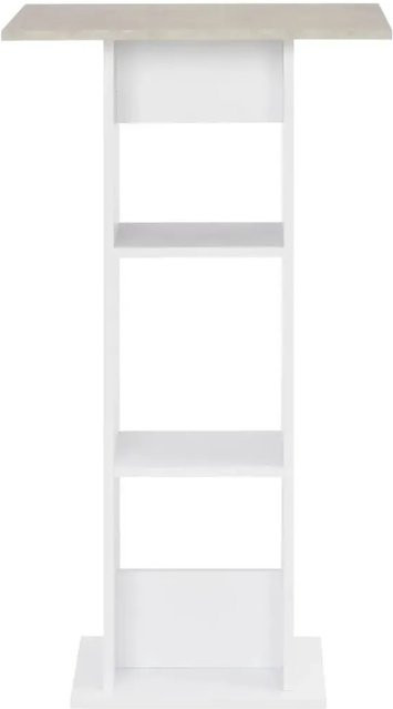 vidaXL Bartisch in Weiß und Grau, B/T/H: 60 x 60 x 110 cm - Bild 1