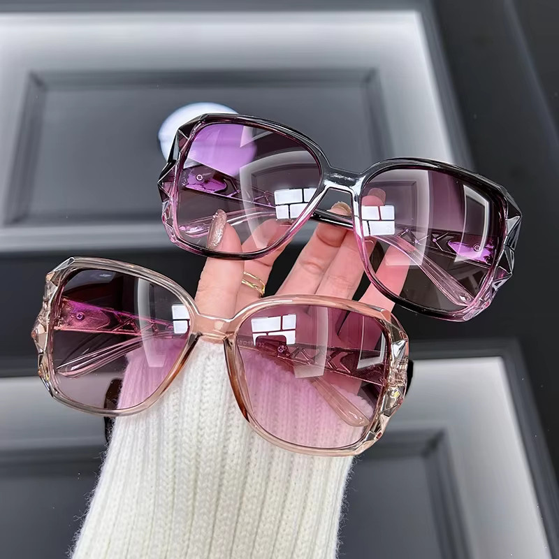 AKLFHNC Sonnenbrille, Quadrat, Vollrand, Kunststoff, Schwarz, Damen - Bild 2