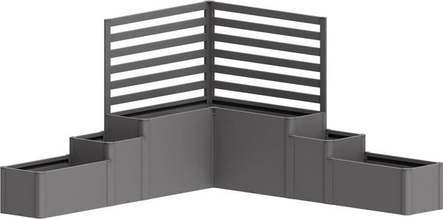 Biohort Pflanzkasten DaVinci Quarzgrau-Metallic B/H/T: 299,5 x 168 x 299,5 cm - Bild 1