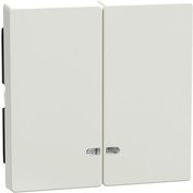 Merten Doppelwippe mit Kontrollfenster für Serien- und Doppeltaster-Einsatz in Weiß glänzend MEG3420-0319 - Bild 1