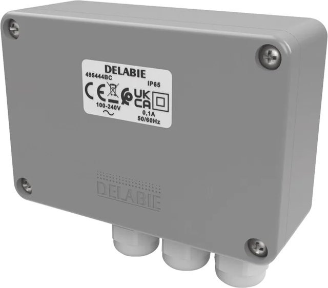 Delabie Elektronik-Box Standard 230/12 V mit Hygienespülprogramm in Grau - Bild 1