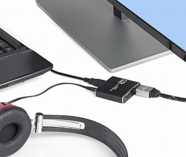 Gembird UHG-4K2-01 USB-Grafikadapter Schwarz mit USB-A auf HDMI Anschluss - Bild 1