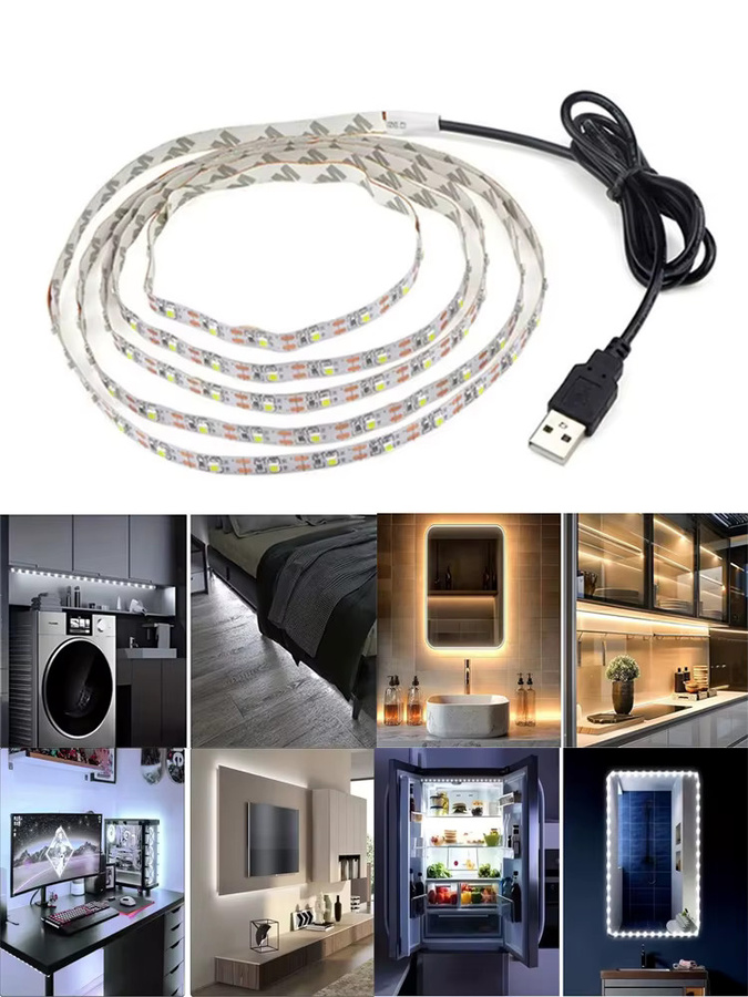 KcoiiFun USB LED-Streifen Warmweiß für TV-Hintergrundbeleuchtung und dekorative Beleuchtung - Bild 6