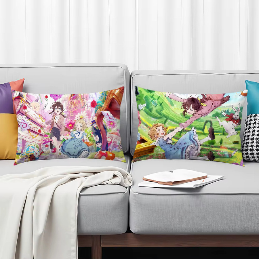 Sanrio D-Dive in w-Wonderland Kissenbezug mit niedlichem Anime Cartoon Design für Sofa und Wohnzimmer - Bild 2