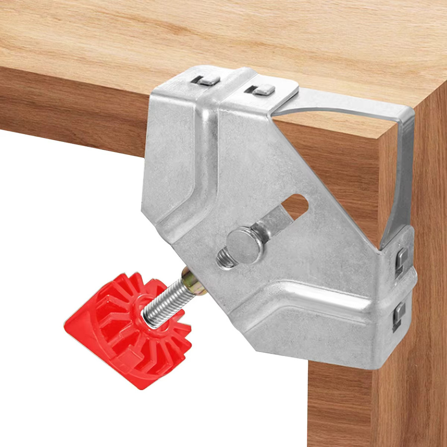 FNICEL Eckklemmen für die Holzbearbeitung, 90-Grad-Rechtwinklige Klemmen mit verstellbarem Schwenkkiefer für Holz, Metallrohr, Stahlstange und Glas, 2/4 Stück - Bild 4
