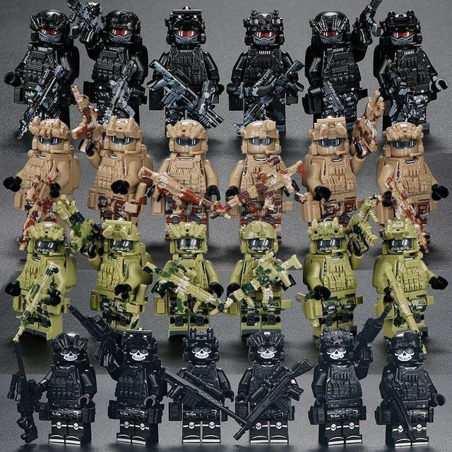 Militärserie Spezialkräfte Ghost Swat Soldaten, Bausteine, ab 14 Jahren - Bild 1