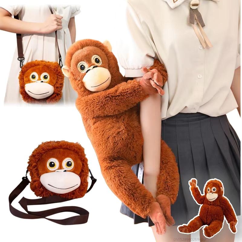 GDzaccly Orang-Utan-Puppe, Plüschtier, Braun - Bild 2