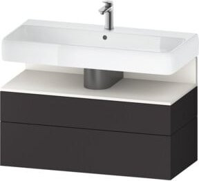 Duravit Waschtischunterschrank Qatego Wandhängend in Weiß Matt B/T/H: 99 x 47 x 59 cm - Bild 1