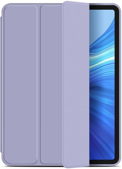 Huawei MatePad 10.4 Tablet Hülle aus PU-Leder und Silikon in Violett - Bild 1