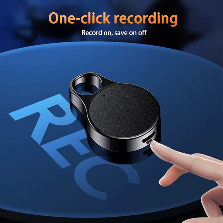 occkic Mini Voice Recorder Tragbares Sprachaktiviertes Diktiergerät mit Rauschunterdrückung und MP3 Player in Schwarz - Bild 2