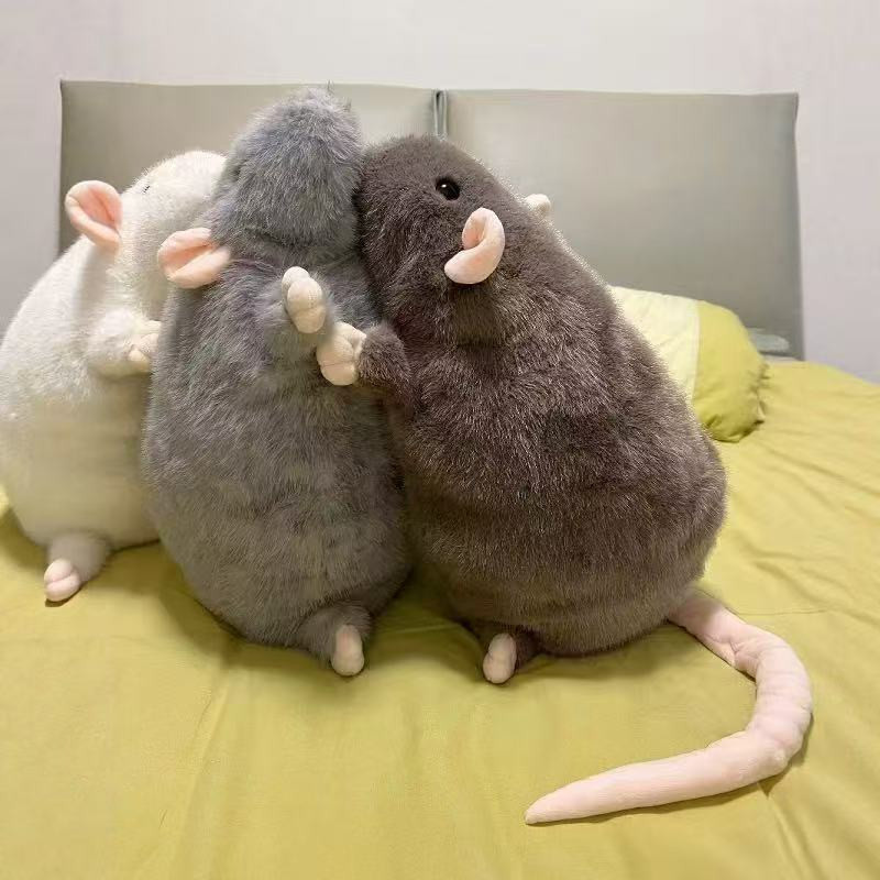 YIRAN Maus Puppe Plüsch, 40cm, Tierfigur - Bild 4