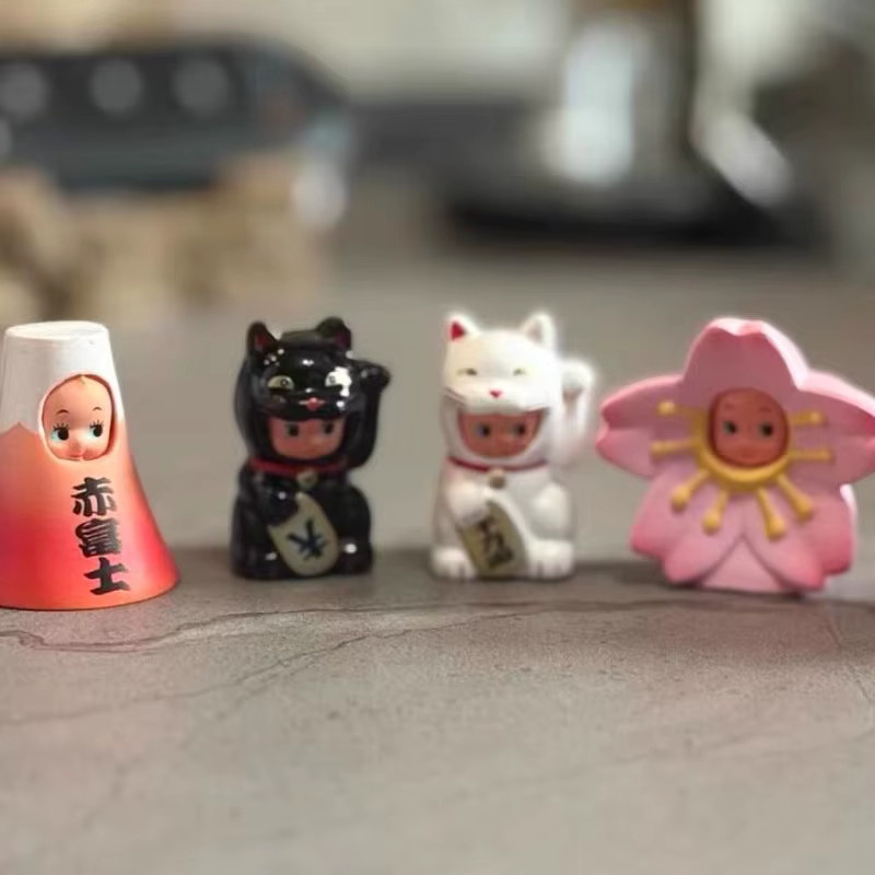 Re-ment Kaburimono Obitsu Kewpie Figur, Maneki-neko Sakura Mt. Fuji, Mini-Figur - Bild 4