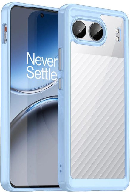 Stoßfeste Handyhülle für OnePlus Nord 4 5G aus transparentem TPU und PC in Bonbonfarben - Bild 1