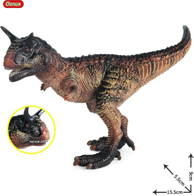 Oenux Jurassic World Carnotaurus Dinosaurier Figuren ab 3-6 Jahren - Bild 1
