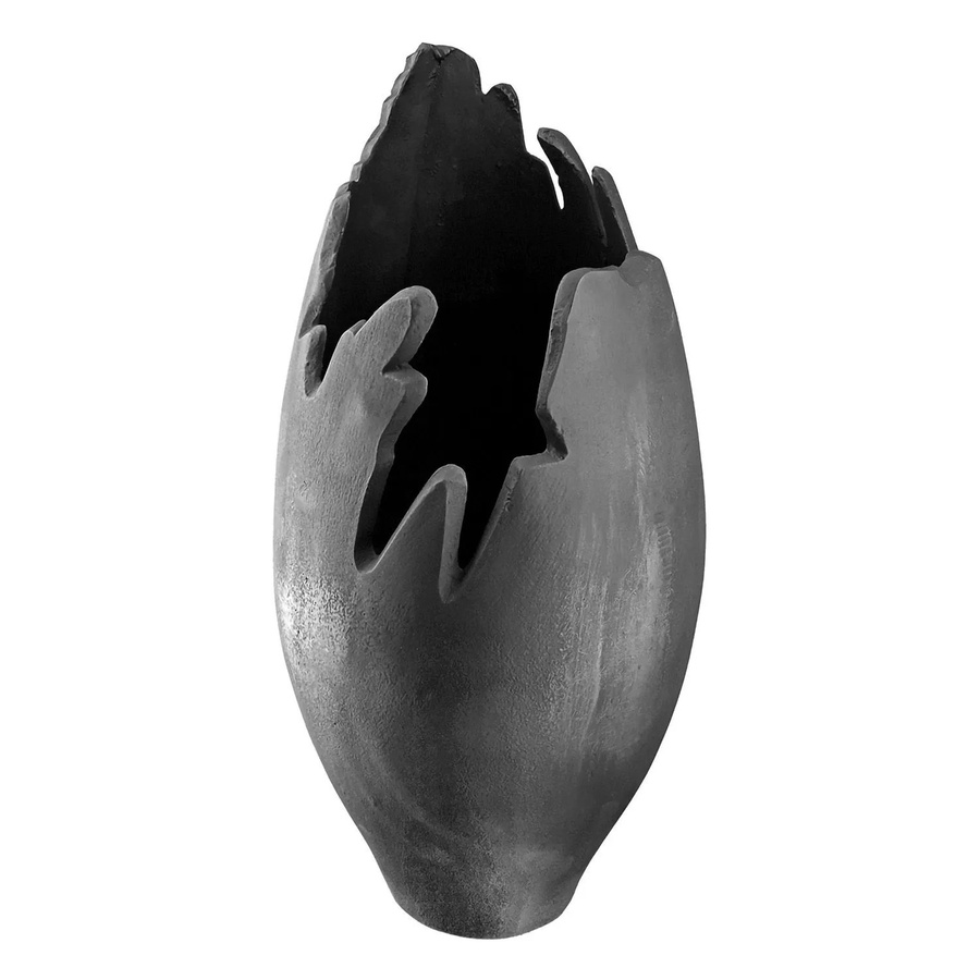 Gilde Vase Vulkano Flame in Anthrazit, Höhe: 33 cm, Breite: 17 cm - Bild 2