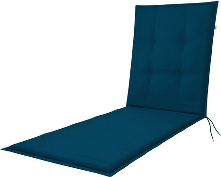 DOPPLER Liegenauflage Flair aus Baumwolle in Blau, L x B x H: 170 x 60 x 6 cm - Bild 1