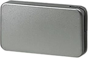Hettich Klappenhalter-Abdeckkappe LiftMini 9206697 aus Kunststoff in matt vernickelt Silber/Grau - Bild 1