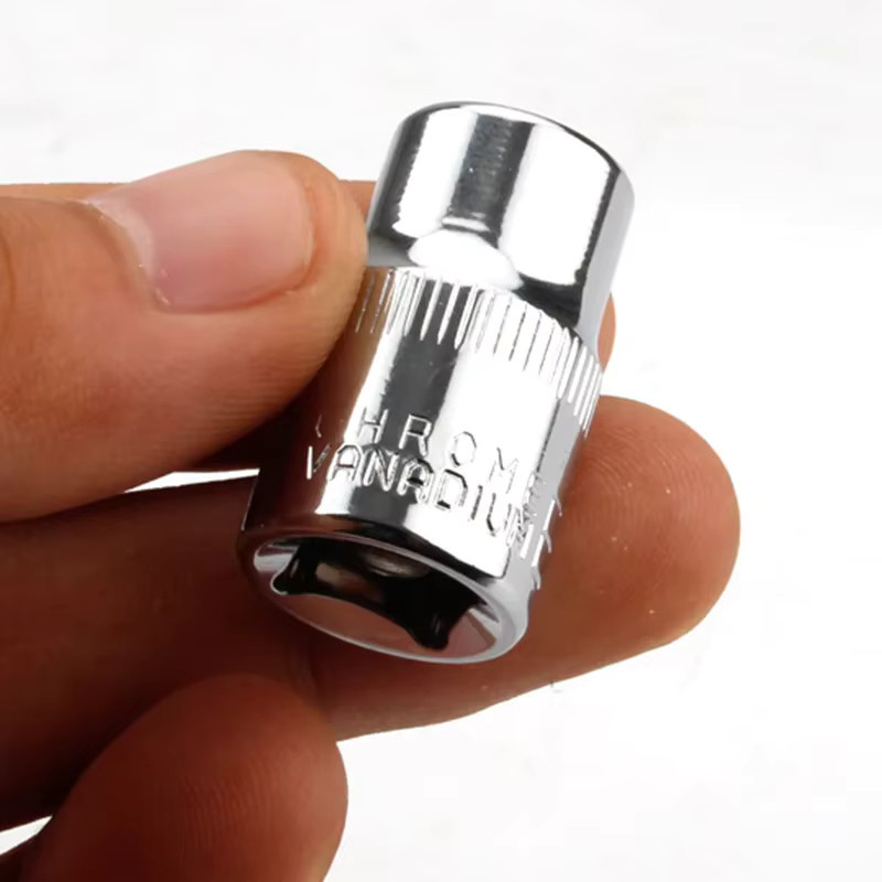VIBRATITE 7-teiliges Torx Steckschlüssel-Set Typ E in Silber, 3/8 Zoll, inklusive E8, E10, E11, E12, E14, E16, E18 - Bild 2