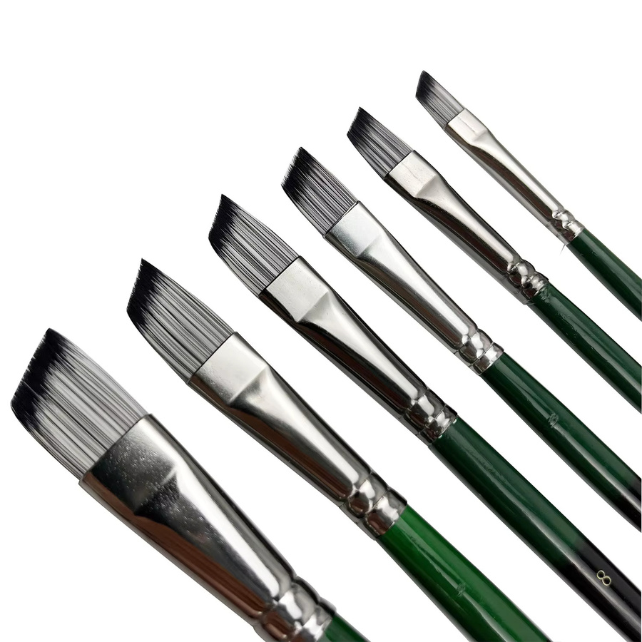 Yutiars Professionelles Künstler-Pinsel-Set mit Nylonborsten in Orange für Aquarell, Acryl, Ölgemälde und Kunsthandwerk - Bild 2