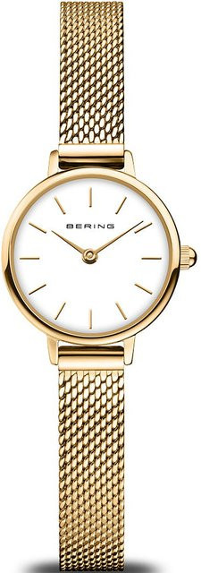 Bering Damenuhr, Quarz, Edelstahl, 22 mm, Weiß, Saphirglas - Bild 1