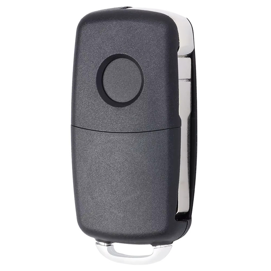 KEYECU Flip Remote Klappschlüssel Gehäuse Shell Case für VW Volkswagen Tiguan Golf Sagitar Polo MK6, Schwarz, 2B/3 Tasten, Uncut Blade - Bild 3