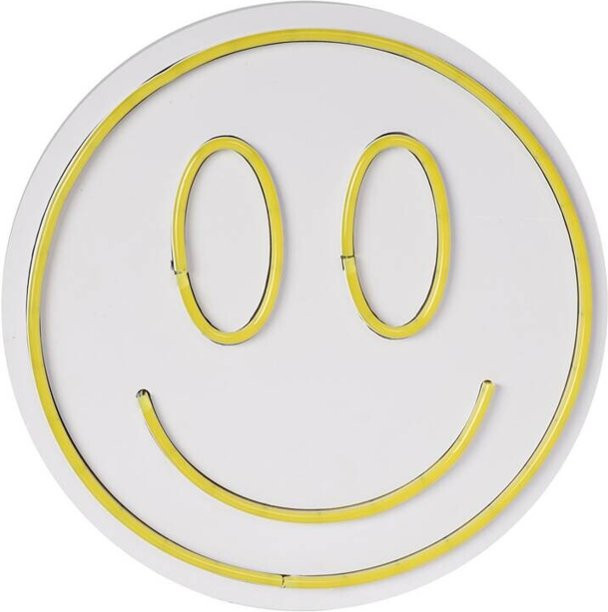 Opviq LED-Wandleuchte Neon Flex in Gelb aus PVC, B/H/T: 27 x 27 x 2 cm - Bild 1
