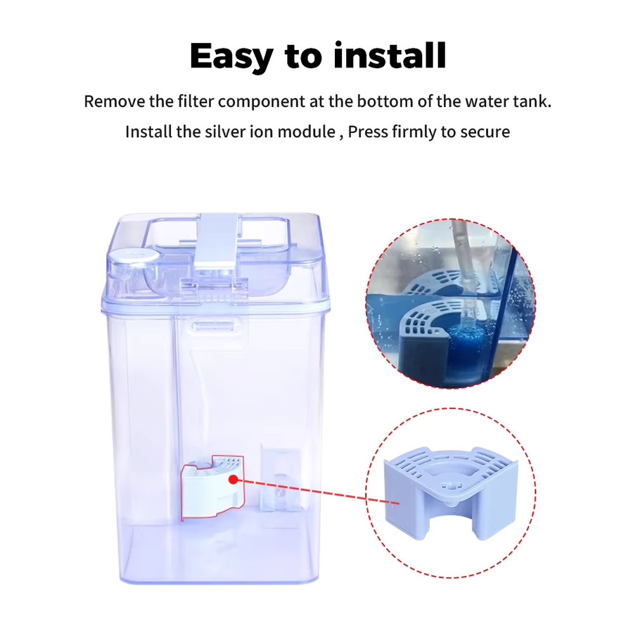 Ecovacs Wassertank-Sterilisationsmodul mit Silberionen für Deebot X1 OMNI, TURBO, X1S PRO, T10 OMNI, TURBO, T20, T20 PRO und MAX in Blau - Bild 4