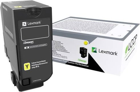Lexmark Original Toner Cartridge CX735 Gelb 81C0X40 für Laserdrucker mit 16200 Seiten Reichweite - Bild 1
