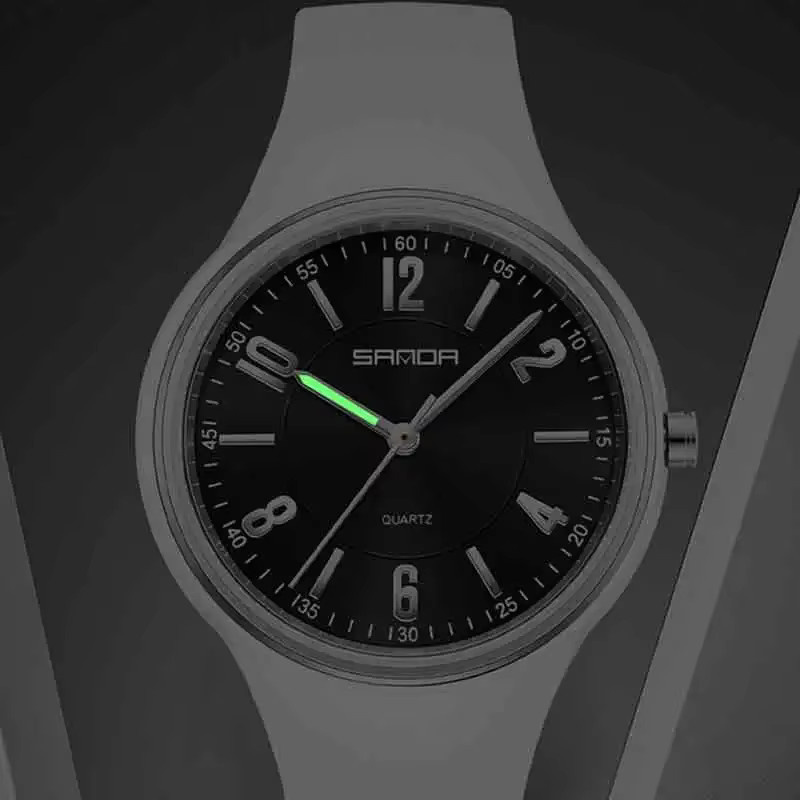 SANDA Armbanduhr, Quarz, Grün, Silikon, Unisex - Bild 3